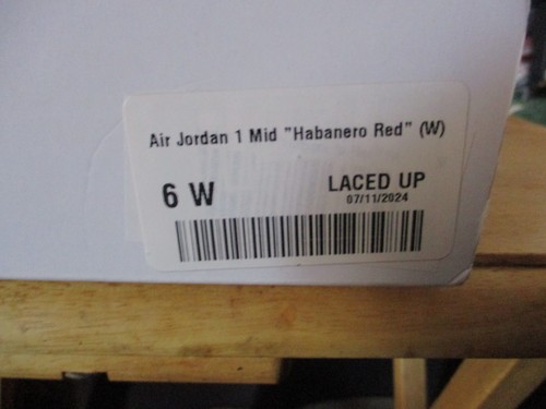 Air Jordan 1 Mid W Größe 6 Syracuse Habanero Red BQ6472-116 - Bild 5 von 6