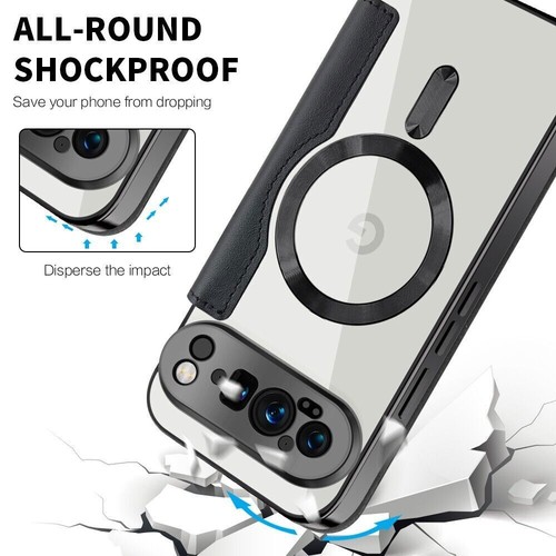 For Google Pixel 9 Pro XL 9A 8A 7A Magnetic Plating Flip Wallet PU Leather Case - 第 53/71 張圖片