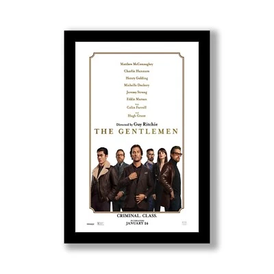 THE GENTLEMEN - 11x17 Framed Movie Poster by Wallspace