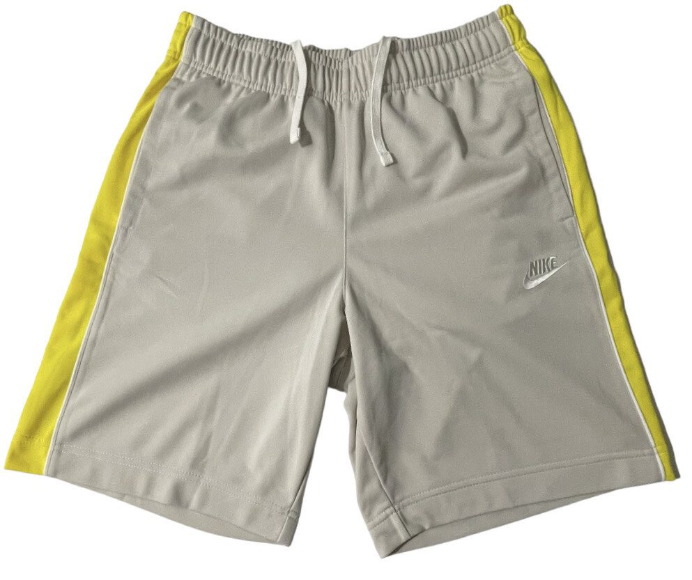 Nike Basketball Shorts Mens Small Tan Yellow Striped … Gem