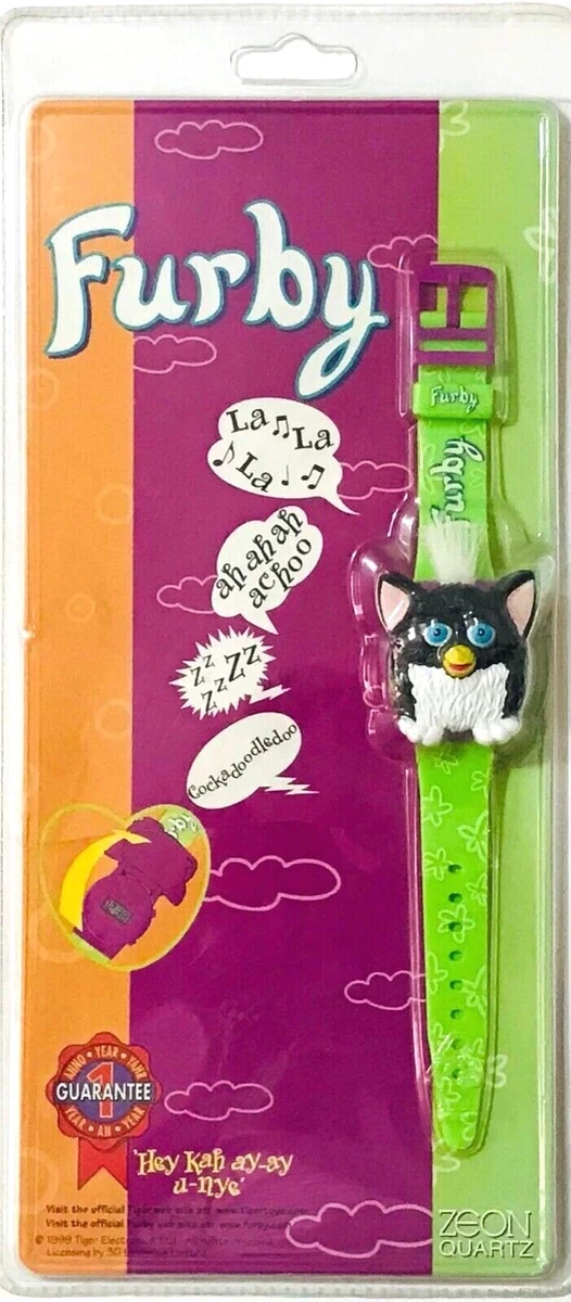VINTAGE ZEON QUARTZ TIGER ELECTRONICS FURBY KIDS WRIST WATCH NEW
