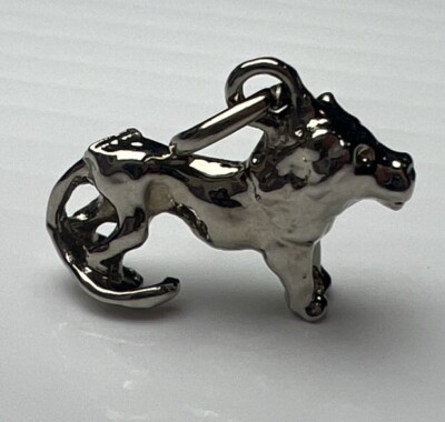 925 Sterling Silber Retro Anhänger Charm Löwe Dschungel Katze Afrikanische Wildtiere Tier