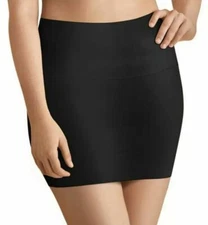 -MAIDENFORM FLEXEES HALF SLIP COOL COMFORT NO PINCH SHAPE WEAR BLACK FP0702 2X
