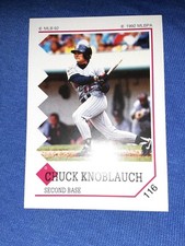1992 (TWINS) Panini Stickers #116 Chuck Knoblauch
