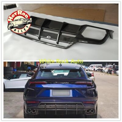 CARBON FIBER REAR BUMPER SPLITTER DIFFUSER COVER FOR LAMBORGHINI URUS TC STYLE