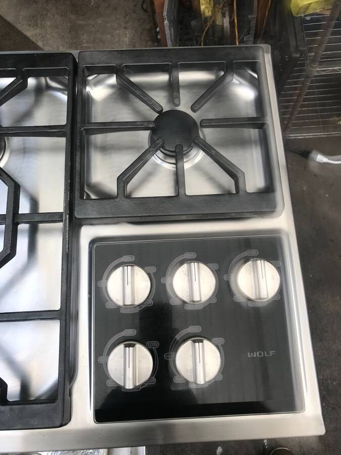 36" Wolf Stainless Gas Cooktop, ct36g, in los angeles eBay