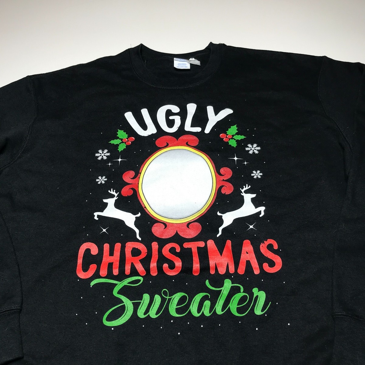 Port Sweatshirt Mens Size 2XL Ugly Christmas Sweater Mirror
