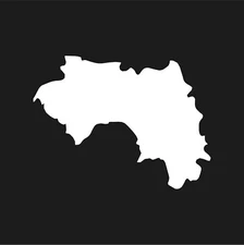 Guinea country outline Vinyl Decal Car Window Laptop Sticker