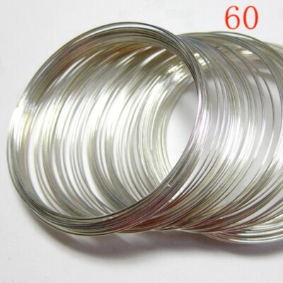 100 Loops Memory Wire Beading Bracelet Bangle Cuff 60mm
