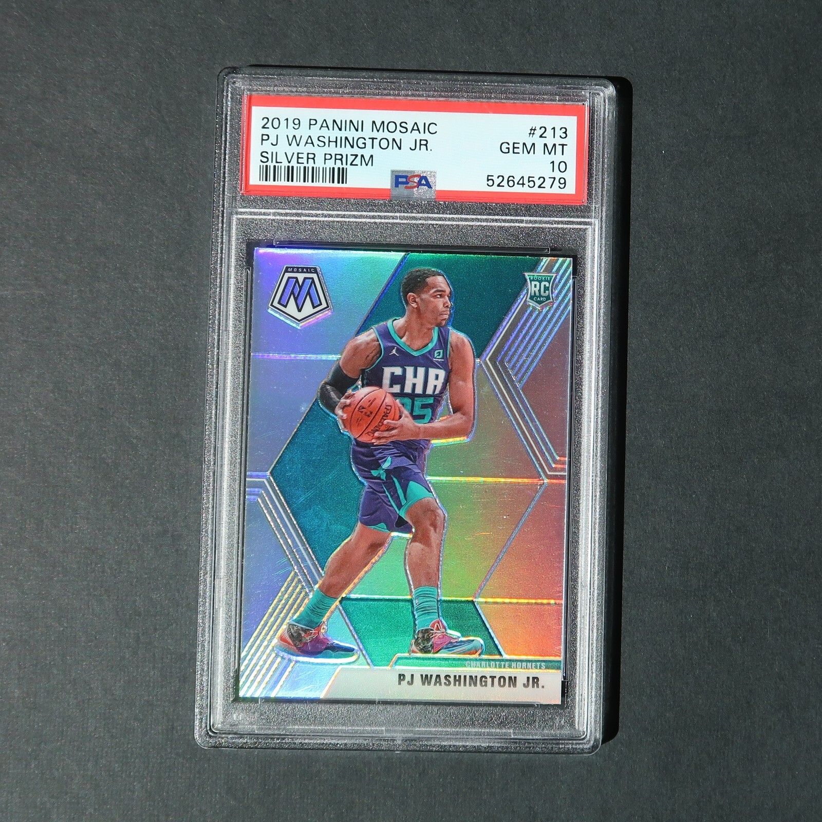 2019-20 Panini Mosaic Silver PJ Washington jr #213 PSA 10