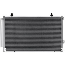 AC Condenser Unit and Receiver Drier for 2001-2007 Toyota Highlander 2.4L Silver