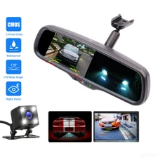 Car Rear View 4.3" Mirror No1 Bracket Night Vision Reversing Camera For Toyota