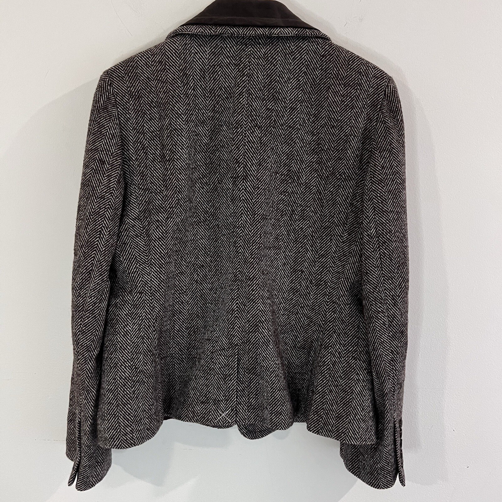 Talbots Brown Herringbone Patterned Blazer Wool A… - image 7