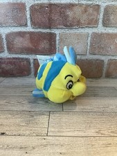 The Disney Store Mini Bean Bag Flounder 7" Little Mermaid Plush VINTAGE NWT