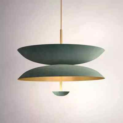 Double Shaded Dome Pendant Light Sputnik Disc Chandelier Fixture Lamp