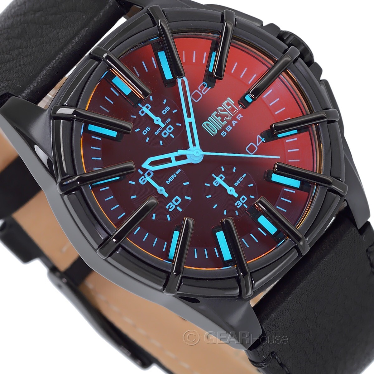 Diesel Framed Chronograph Quartz Black Dial Men's Watch
