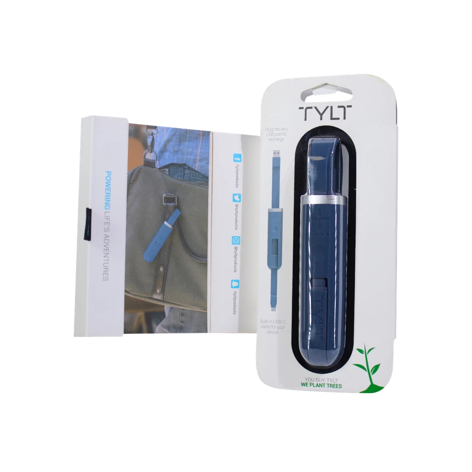 Paquete de alimentación portátil Tylt Flipstick 3350 mAh tipo C Foto 3 de 4