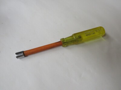 Snap-On Tools 9/32 " Nut Driver 6 pt SAE ND 109 Amber Yellow Clear Hard ...