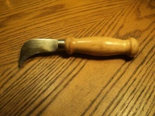 Vintage Warner Carpet Linoleum Knife Tool No. 370  7-1/2" Long