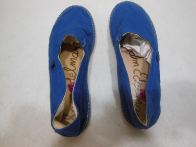Sam Edelman Aaron blue leather loafers men size 8 M Sam Edelman AARON Slip On Blue Canvas Fabric Slip On Loafer  main image 3
