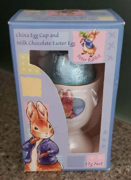 PETER RABBIT ~ CHINA EGG CUP & CHOCOLATE EASTER EGG 2003 | eBay