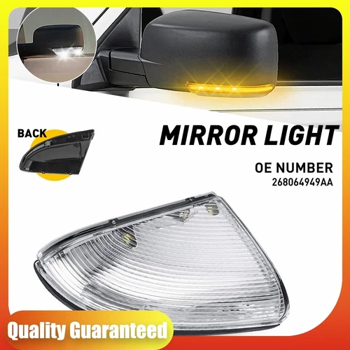 Fits For 2009-2014 DODGE RAM 1500 Left Driver Side Mirror Turn Signal Light Lamp