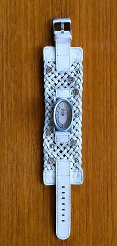 Buffalo David Bitton braided leather band watch.