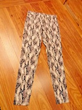 NOBO PULL ON PANTS Size M 7-9 Boundaries Stretch Animal Pattern Women's