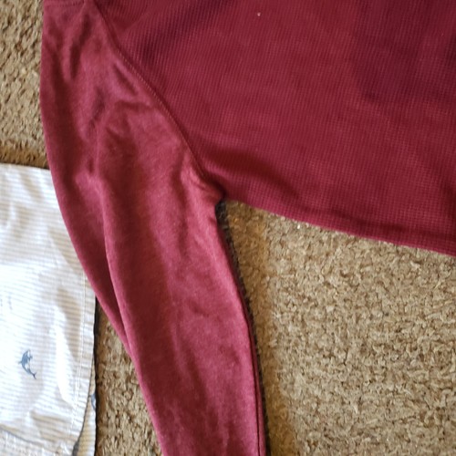 NWT LOT of 2 Boys Oshkosh Long Sleeve Button Shark Dress Shirts Henley L 10-12 - Picture 3 of 7