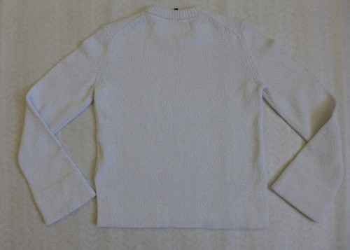 NWT THEORY Wool /Cashmere Knit Side Slit Boucle Sweater Size P $345 Ice Mouline - Picture 13 of 14