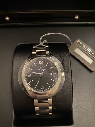 MAURICE LACROIX-WOMEN "MIROS" STAINLESS STEEL WATCH-MI1014-SS002-330-BRAND NEW! - 第 1/9 張圖片