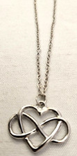 Infinity Heart Necklace Silver Colored Chain Great Gift Idea Brand So Lovely NEW
