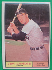 1961 Topps JIM LANDIS #271 Chicago White Sox EX-EXMT very light wear $0.74 ship.
