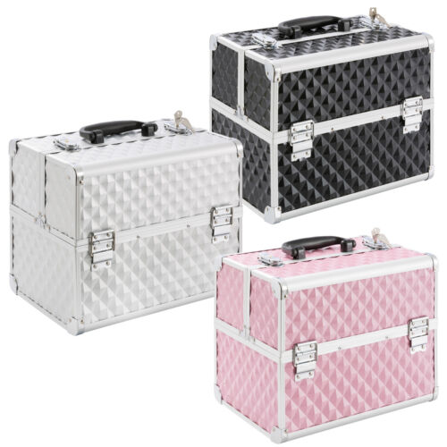 AREBOS Beauty case make up valigia porta trucco Portagioie Multiuso - Foto 1 di 37