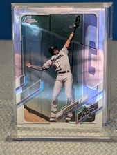 2021 Topps Chrome Base Marlins #42 Lewis Brinson