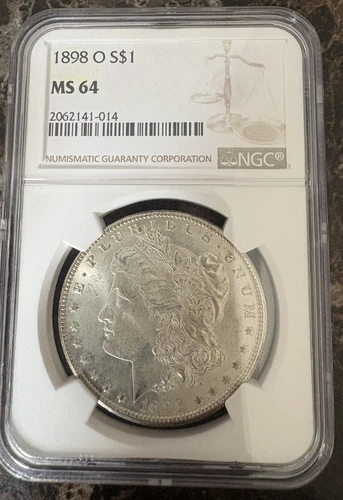 1898 O Morgan Silver Dollar NGC MS 64