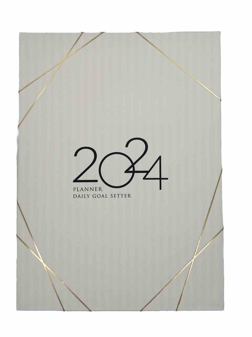 Planner Daily Goal Setter Weekly And Monthly Planning Calendar 2024 (8.5x6)-image