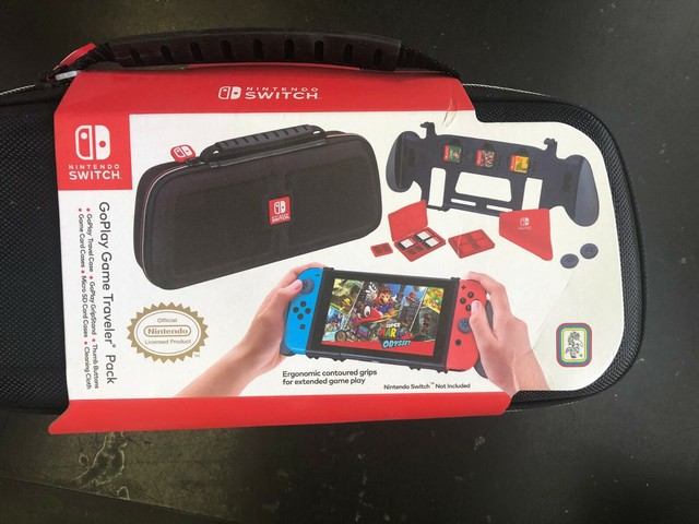 Nintendo Switch GoPlay Game Traveler Pack, w/ Travel Case Grip Stand Card Cases | eBay