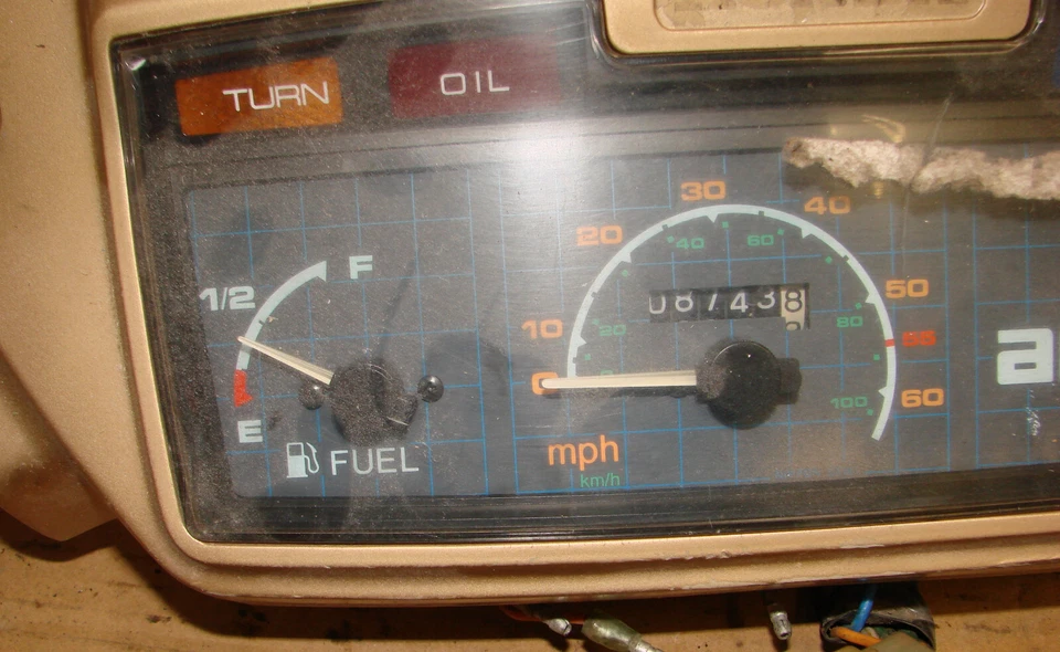 GAUGE CLUSTER 带塑料 -- 查看图片 -- - 1984 年本田 AERO 125 NH125 — 第 4/4 张图片