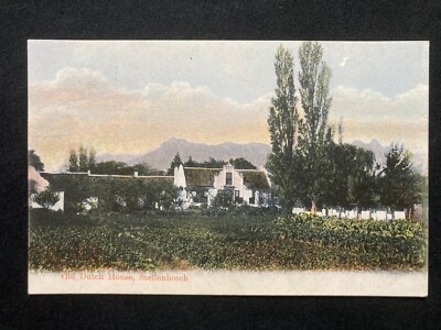 Altes Holländisches Haus Stellenbosch Südafrika Vintage Postkarte A20