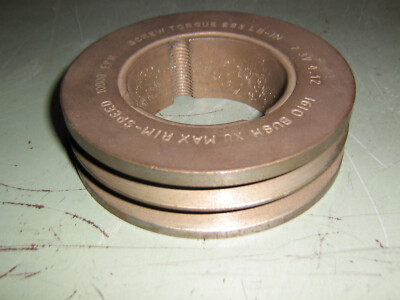 Sheave Pulley, cast iron, 2 grv,  3V belt, 4.12'' O.D.  1610 taper lock bushing