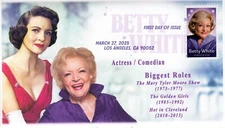 25-129, 2025, Betty White, First Day Cover, Digital Color Postmark, Actress, Com