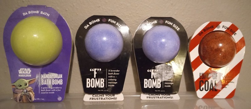 NEW DA BOMB BATH FIZZY LOT 4 MANDALORIAN F LUMP OF COAL "F" STAR WARS CHILD NIP