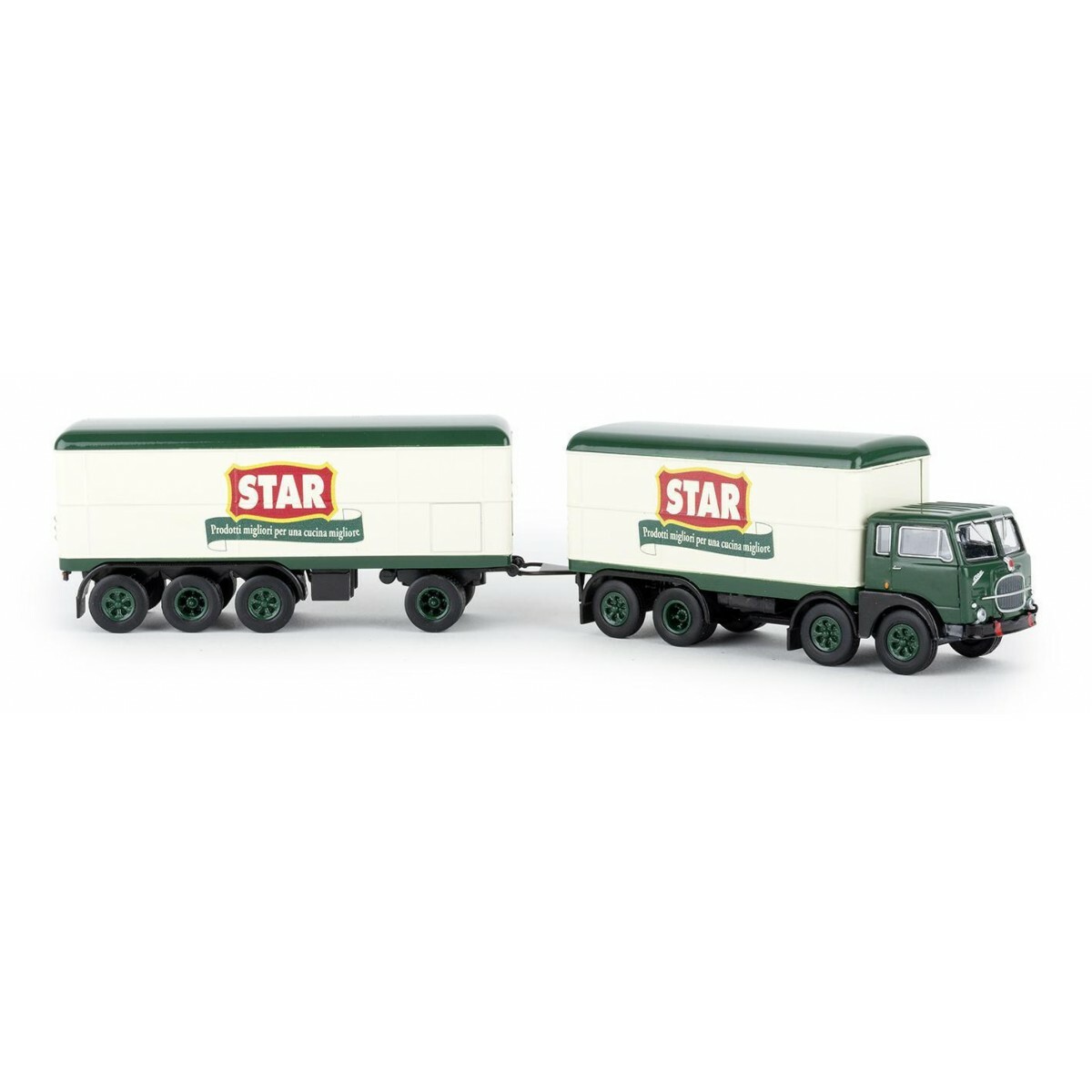 Camion Fiat 690 Millepiedi Avec Remorque STAR - Modèle Réduit Brekina échelle 1:87, Neuf