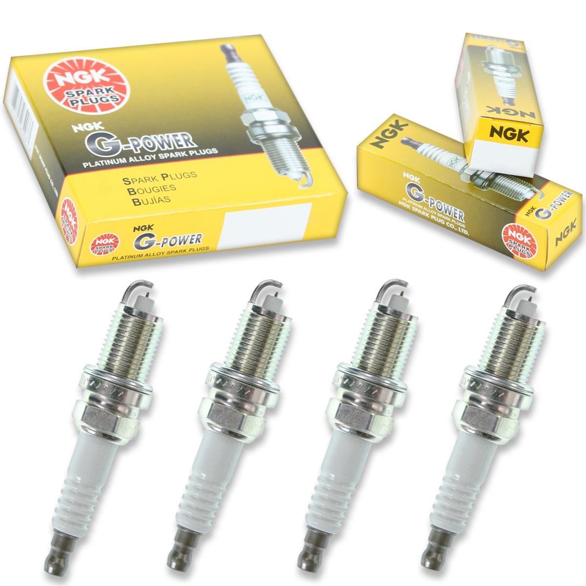 4 pcs NGK G-Power Spark Plugs for 1999-2003 Mazda Protege 1.6L L4 - Engine vw
