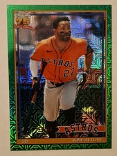 2025 Topps Chrome 75th Anniversary Green Jose Altuve #91C-17 /99 Astros