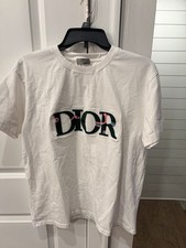 T-shirt girocollo DIOR UOMO con ricamo taglia S usata