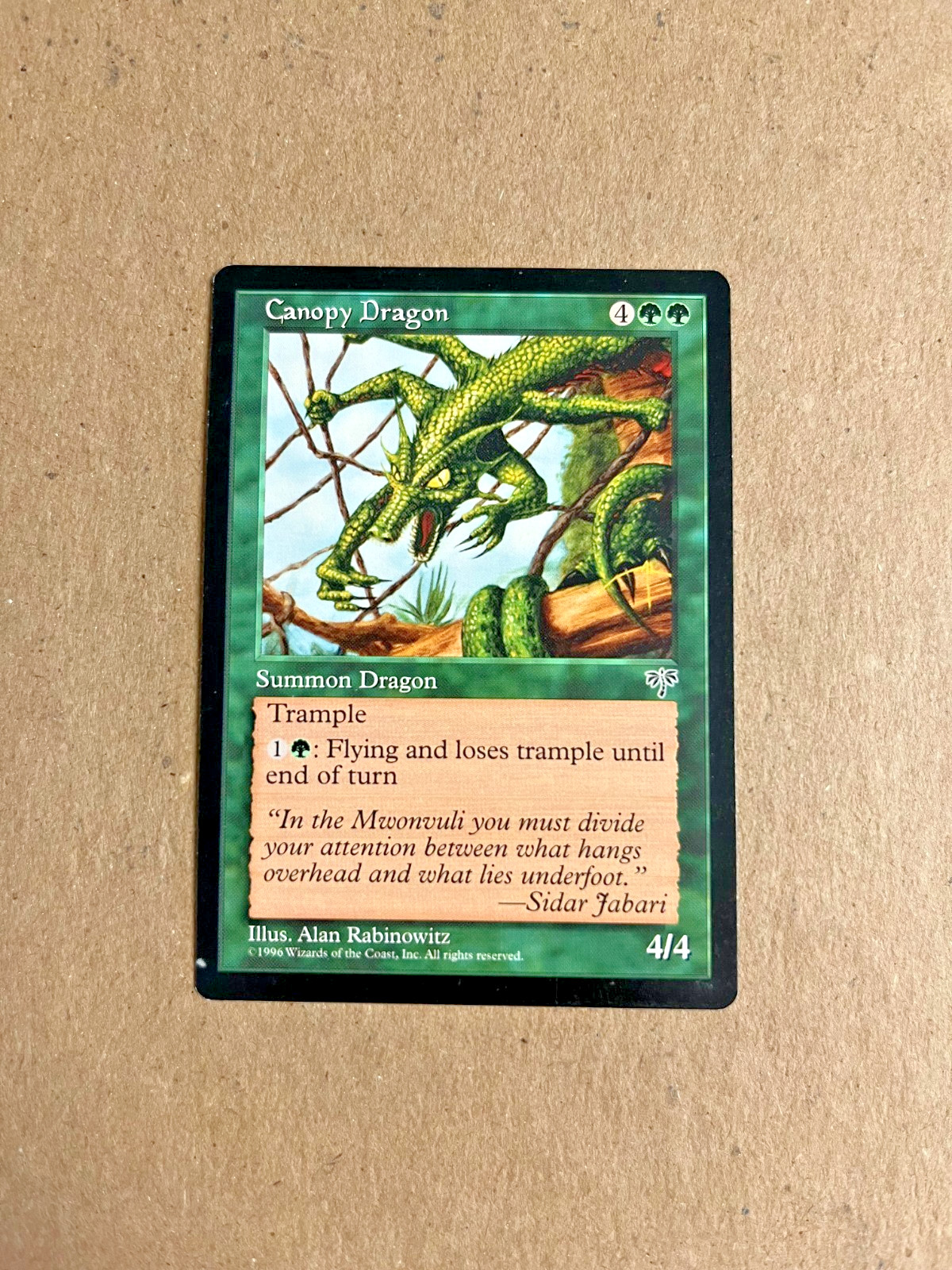 MTG Mirage Canopy Dragon