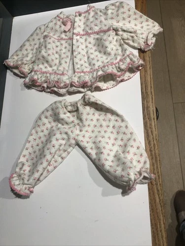 Vintage 1960s Mattel Chatty Cathy  Flannel Pajamas Tagged VGC