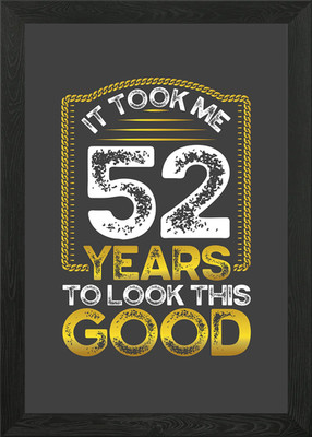 Es dauerte 52 Jahre Gerahmtes Wandbild Poster Leinwanddruck Bild